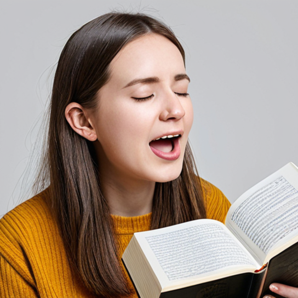 **Image Prompt:** "A beginner singer practicing vocal exercises with the book 'Vocal Music Primer' open. Simple background, focus on learning. safe for work, appropriate content, fully clothed, professional, perfect anatomy, natural pose."