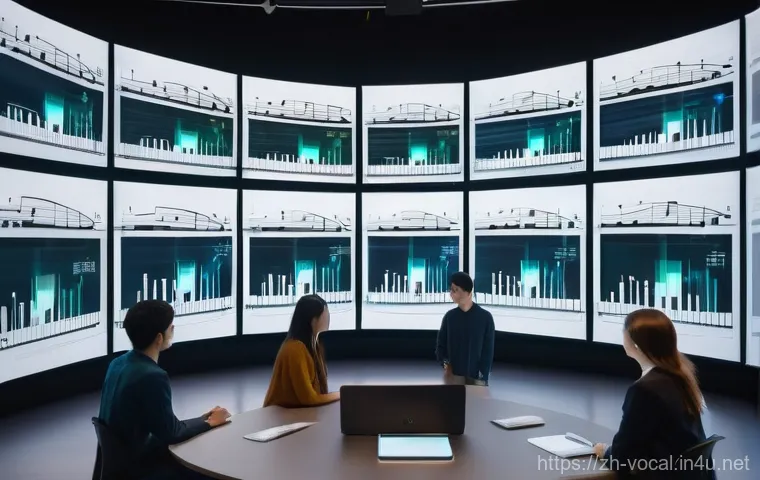 보컬트레이너 이직 팁 - A charismatic male vocal coach, dressed in a stylish modern casual outfit like a clean t-shirt and j...