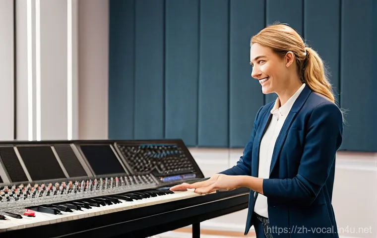 보컬트레이너 시험 준비 팁 - **Prompt 1: The Inspiring Vocal Architect**
    A professional female vocal coach, in her early 30s,...