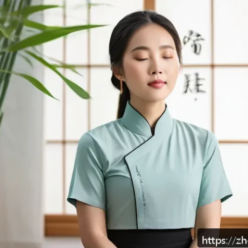 보컬트레이너 이론 학습 - A serene Chinese vocal training studio scene featuring a young adult singer practicing diaphragmatic...